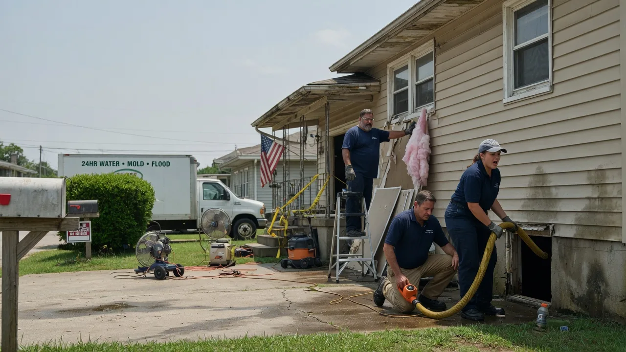 Water Damage Repair in Evans, LA near me